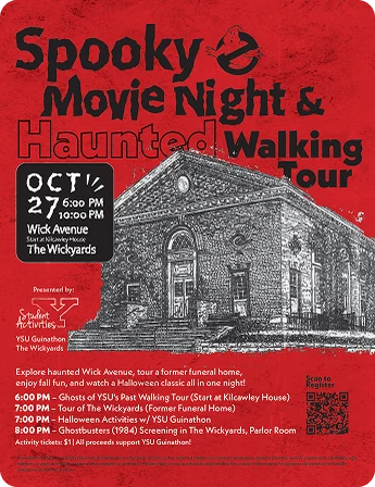 The Spooky Movie Night and Haunted Walking Tour poster
